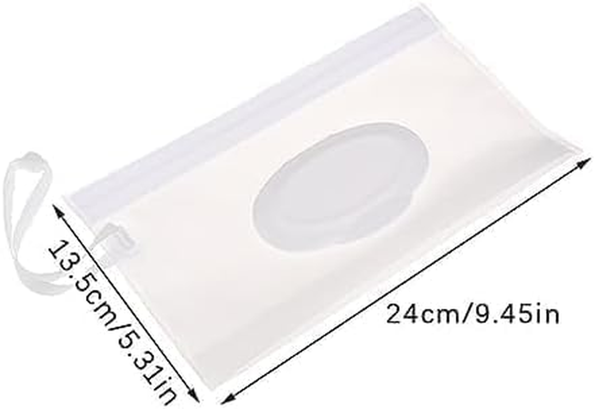Baby Wipe Dispenser, Portable Refillable Wipe Holder, Reusable Lightweight Wipes Container Case Holder for Travel Wet Wipe Pouch Diaper Wipe Holders image number 4