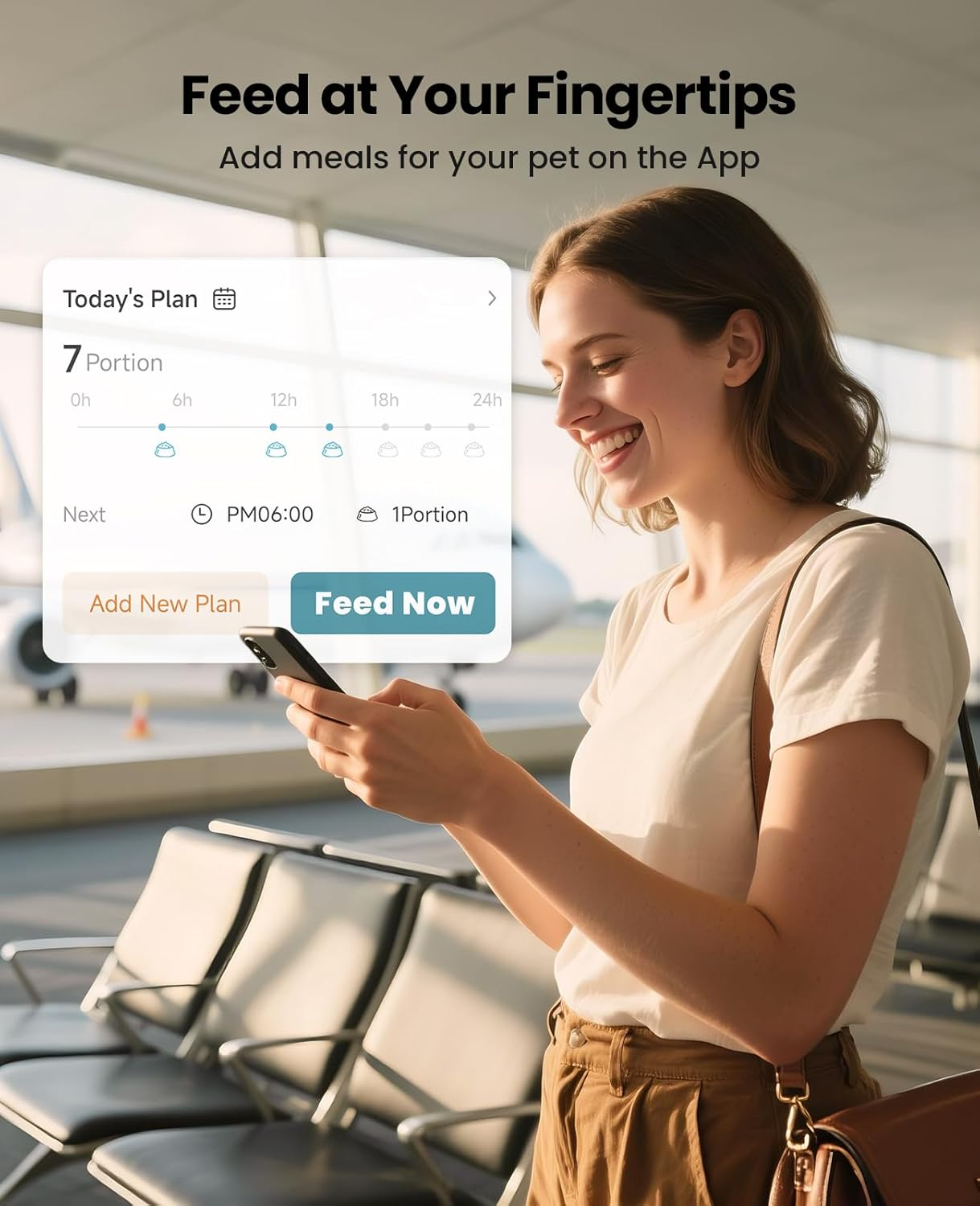 Oneisall Automatic Cat Food Dispenser, Automatic Cat Bowl 3L Stainless Steel Bowl, 1-6 Meals/Day Dry Food Dispenser for Cats/Dogs (3L Wifi) image number 5