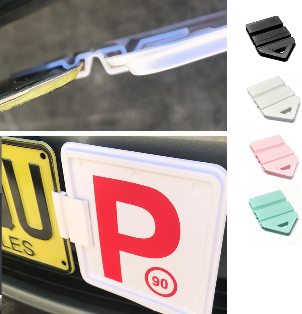 Clip It on Clips Easy to Attached & Removed from Licence Plate 4 Clip Only (Black) image number 4