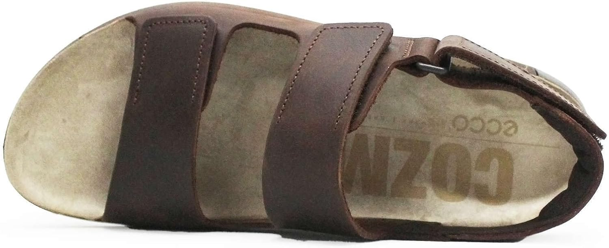 Cozmo 50094402667 Men'S Flat Strap Sandals Genuine Leather image number 4