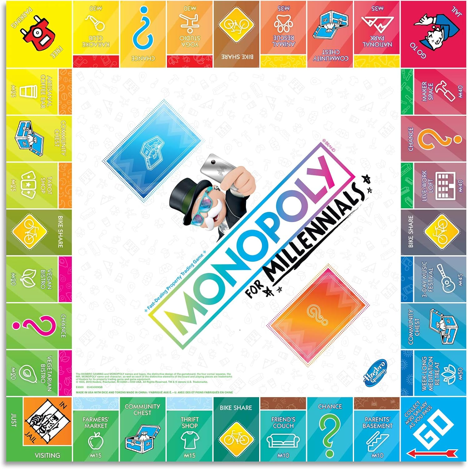 Monopoly for Millennials - Special Edition - Forget Real Estate - You Can'T Afford It Anyway - Family Board Games - Ages 8+ image number 6