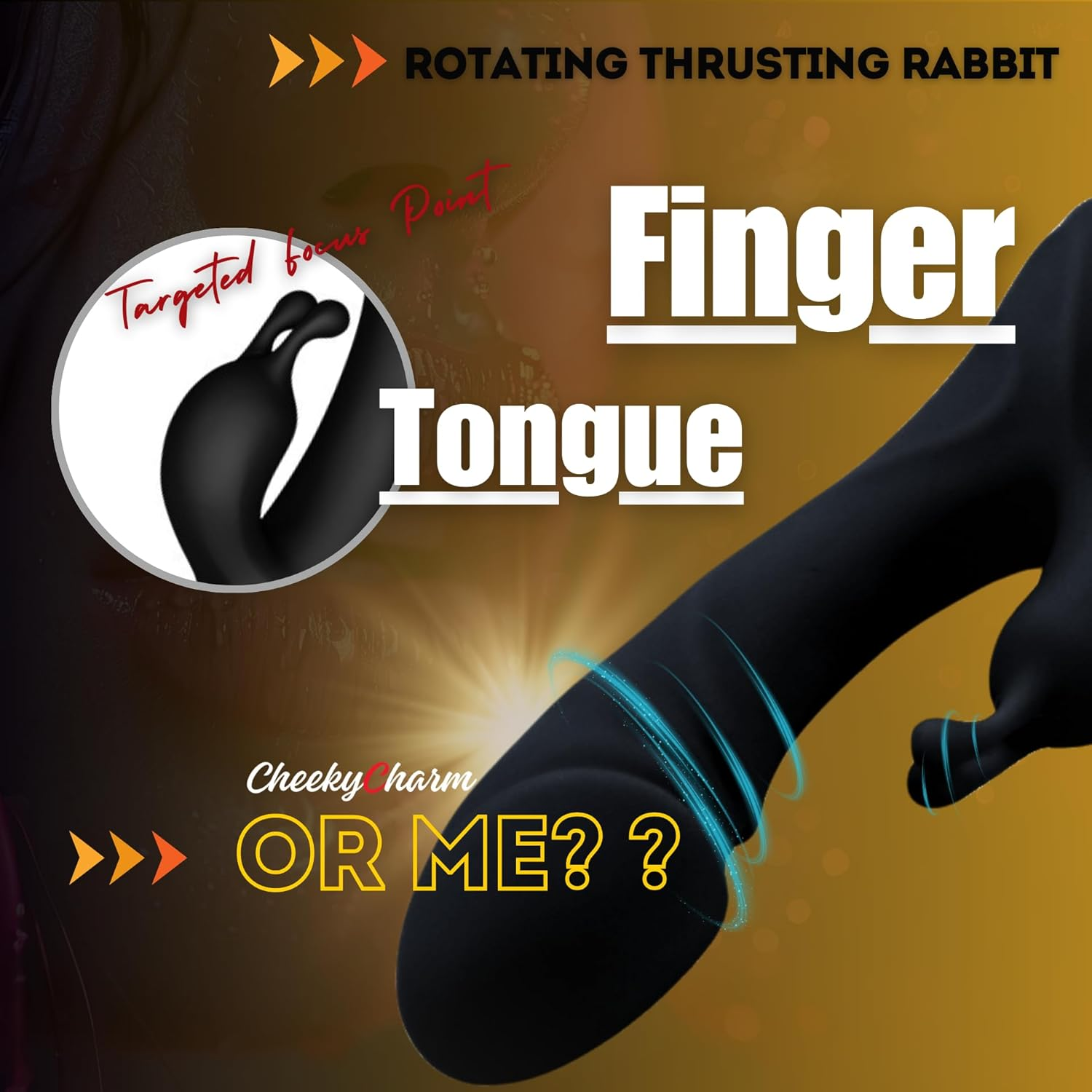 G-Spot Rabbit Vibrator - Dual Motor Clitoral Stimulator with 10X10 Vibration Patterns, Rechargeable Body-Safe Silicone, Waterproof IPX7 Rabbit Dildo for Women and Couples image number 2