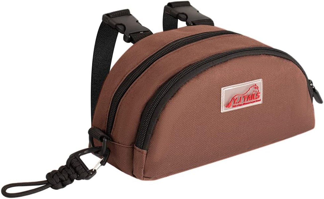 Horse Saddle Bag for Horses, Pommel Packet for Western & Endurance Saddles, Waterproof Saddle Sack for Cellphone Key, Horse Saddle Pouch (Brown) - Brown image number 2
