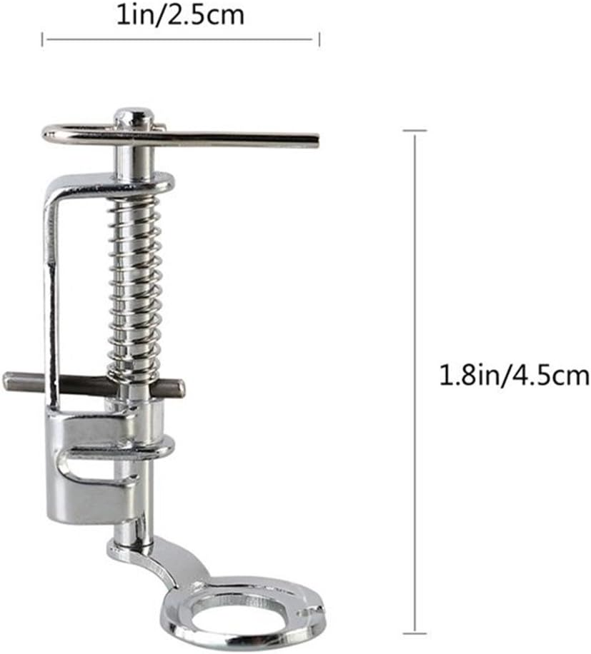 YEQIN Large Metal Darning/Free Motion Sewing Machine Presser Foot #4021L- Fits All Low Shank Singer, Brother, Babylock, Euro-Pro, Kenmore, Janome, Juki, White, New Home, Simplicity, Elna and More! image number 4