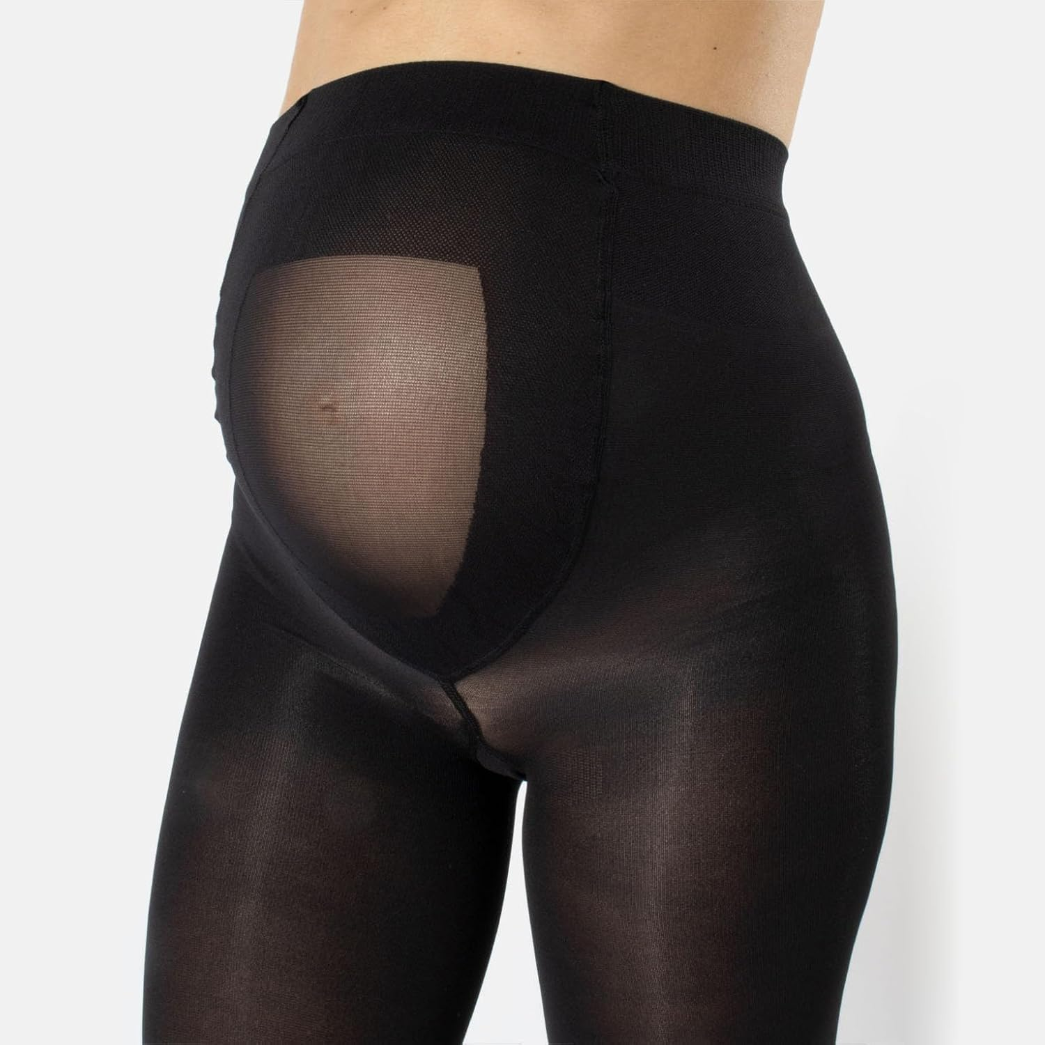 OPAQUE MATERNITY PANTYHOSE | PREGNANCY TIGHTS | 100 DEN | BLACK | ITALIAN HOSIERY |