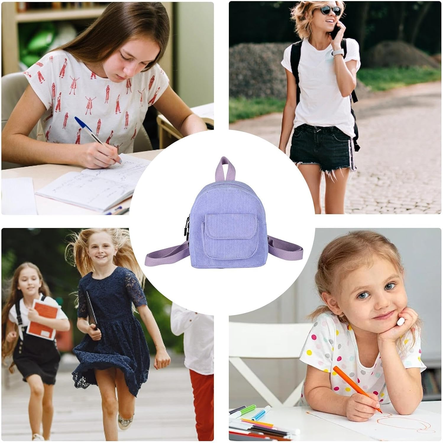 Shurzzesj School Backpack for Teens - Student Bookbags Small Rucksack - Teen Girls School Bags, Travel Daypack, Lightweight Laptop Bag for Girls Women Casual Styles