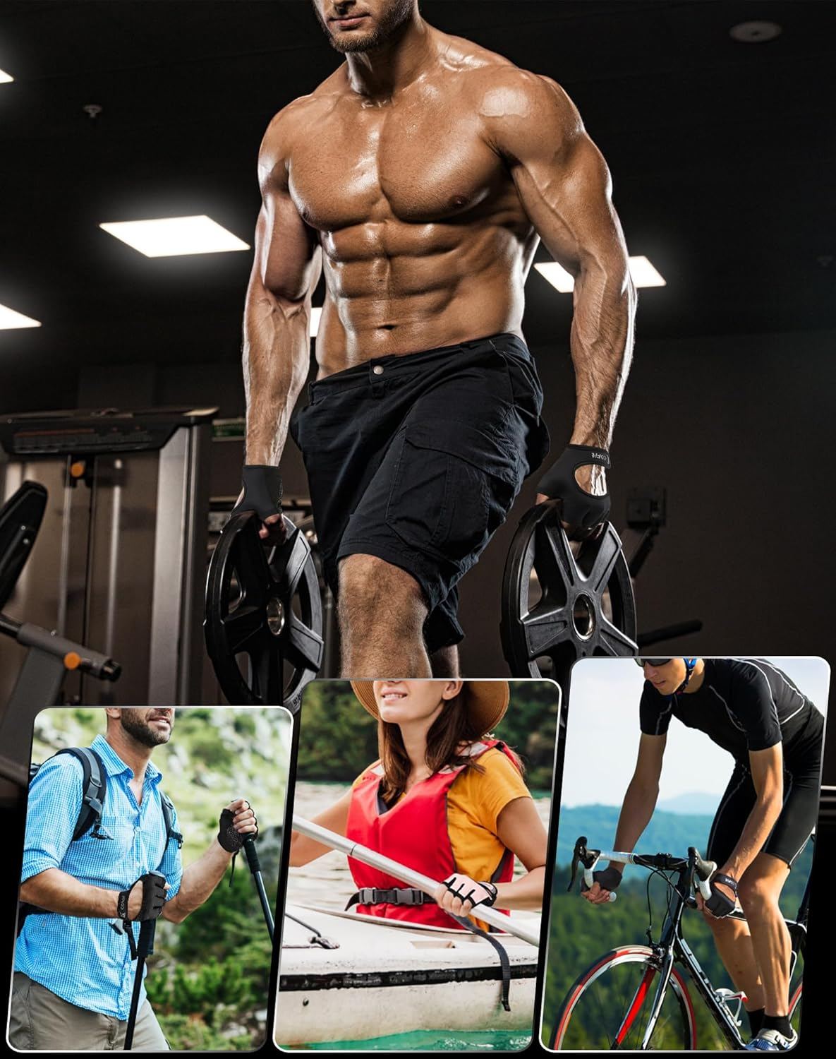 COFIT Breathable Workout Gloves, Antislip Weight Lifting Gym Gloves for Men Women, Superior Grip & Palm Protection for Weightlifting, Fitness, Exercise, Training image number 4