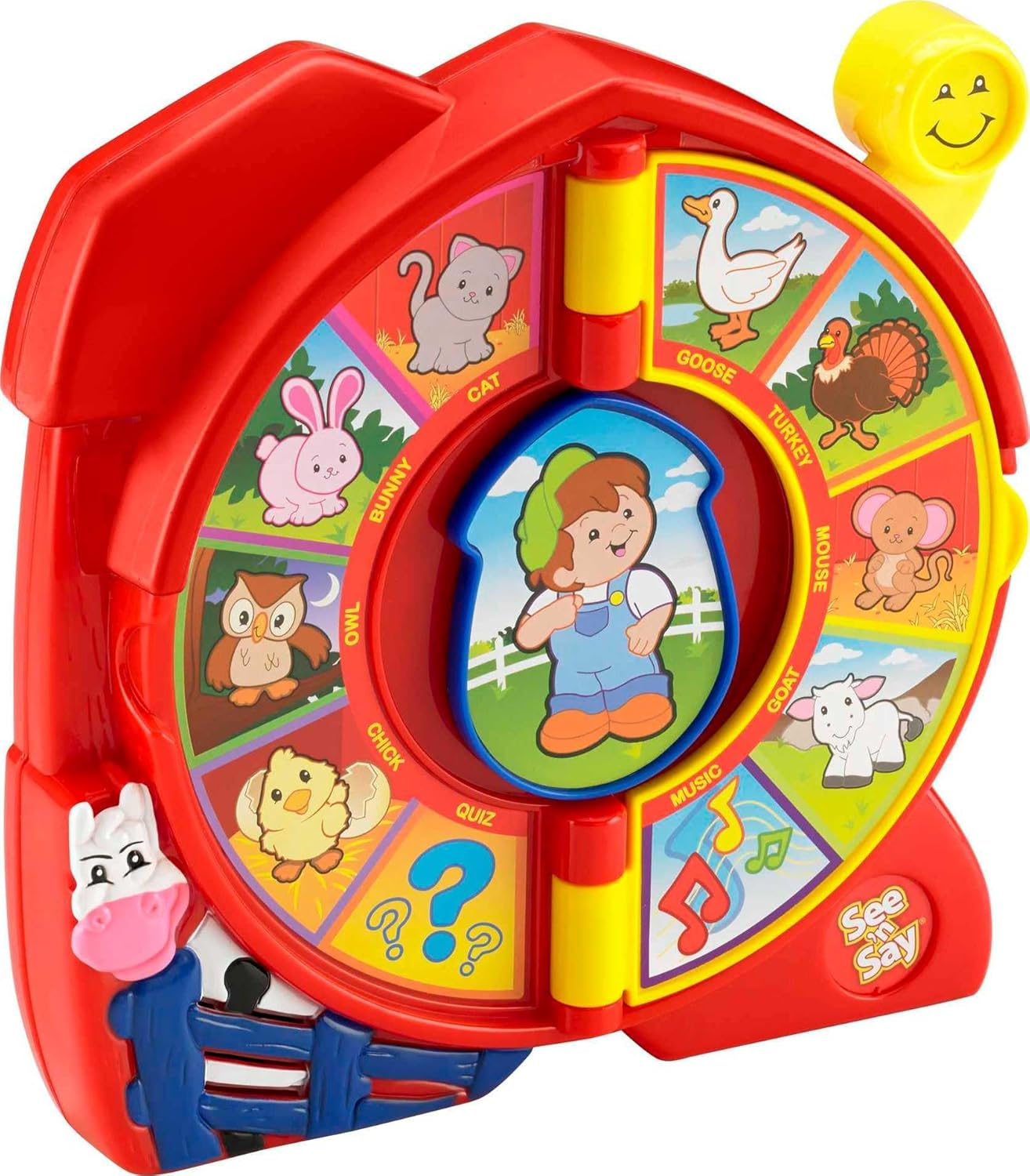 Fisher-Price Little People Toddler Toy See &lsquo;N Say the Farmer Says, Learning Game with Music & Sounds for Kids Ages 18+ Months image number 1