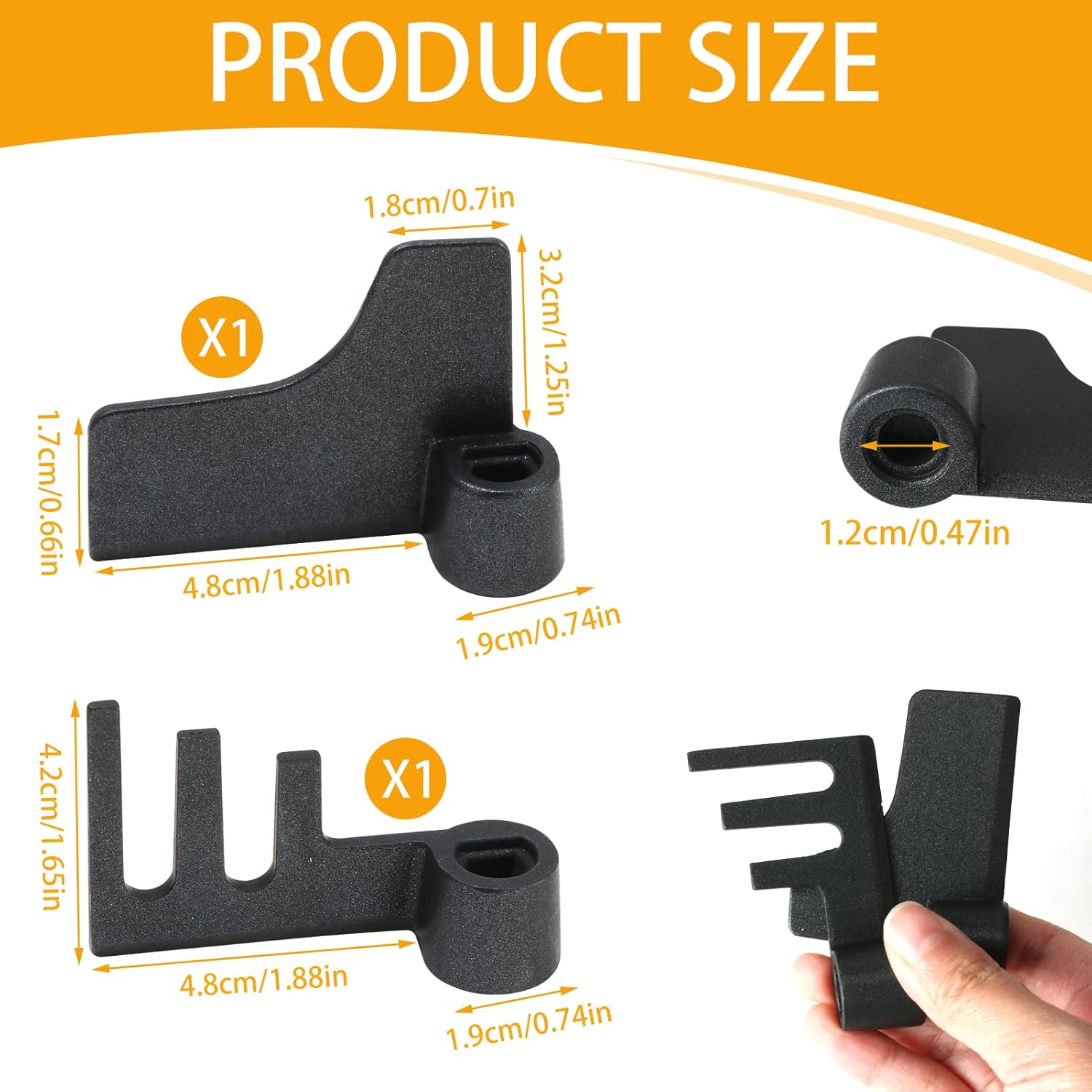 Bread Maker Paddle 2Pcs for Panasonic Breadmaker Kneading Mixing Blade Bread Machine Replacement Paddle Blade Nonstick Teflon Coated Flat Rye Kneading Paddles for Panasonic SD255 SD256 SD257 SD2501 image number 5