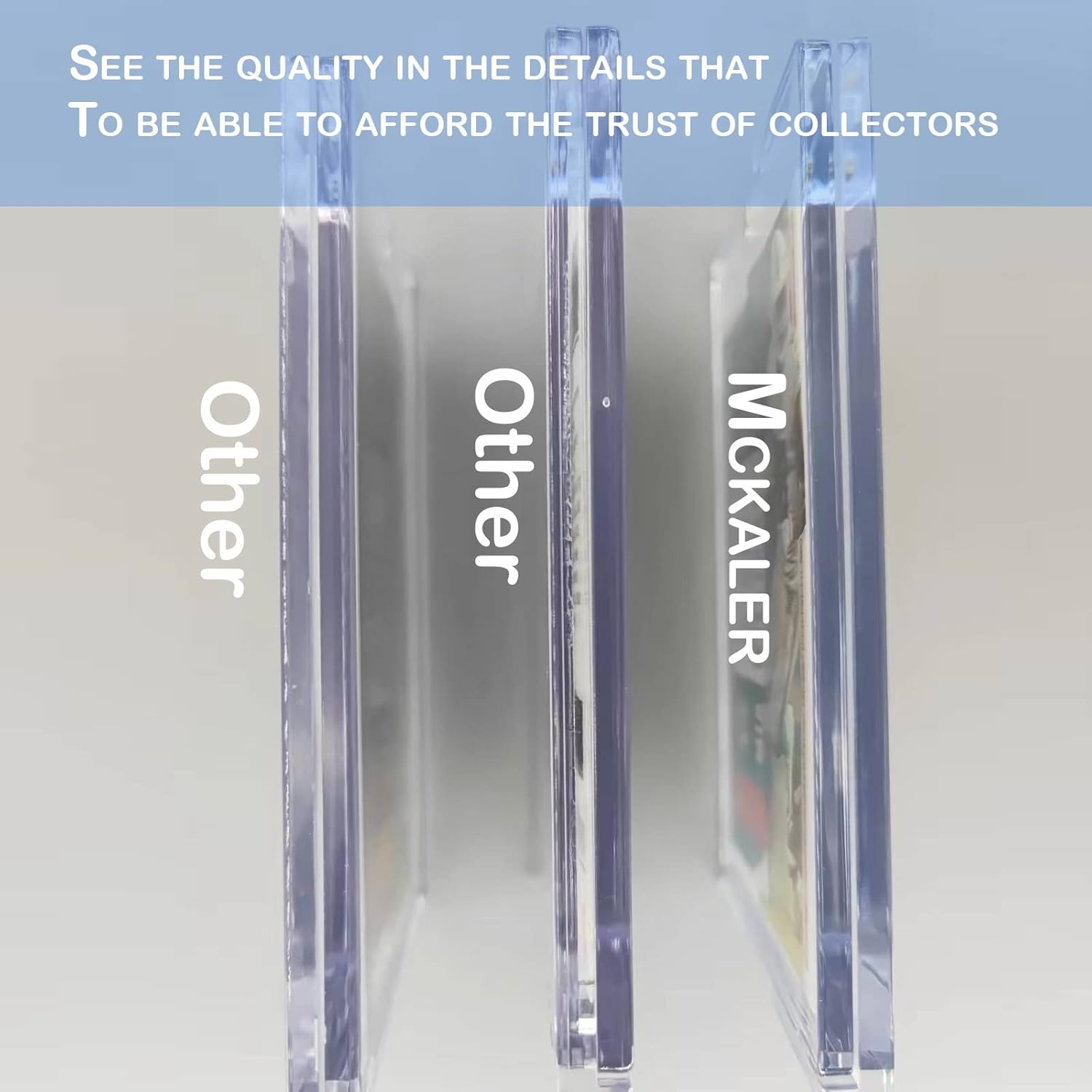 One Touch Magnetic 25 Pack Card Holder, Protective Sleeves for Trading & Sports Cards (25PC-SSR)