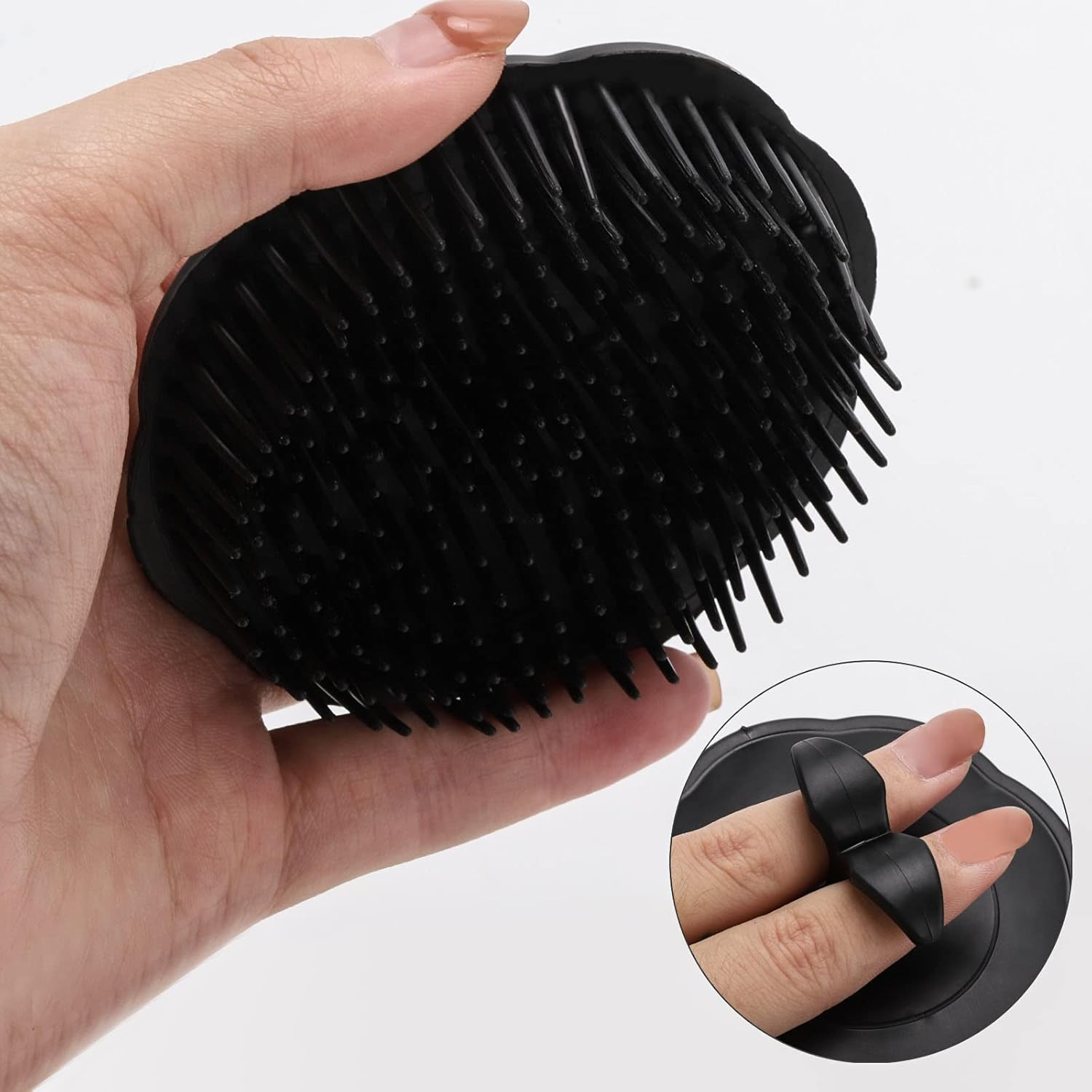 Hair Scalp Brush Dandruff Cleaning Brush Shower Scalp Shampoo Brush Scalp Massager Hair Washing Brush Pack of 6 image number 1