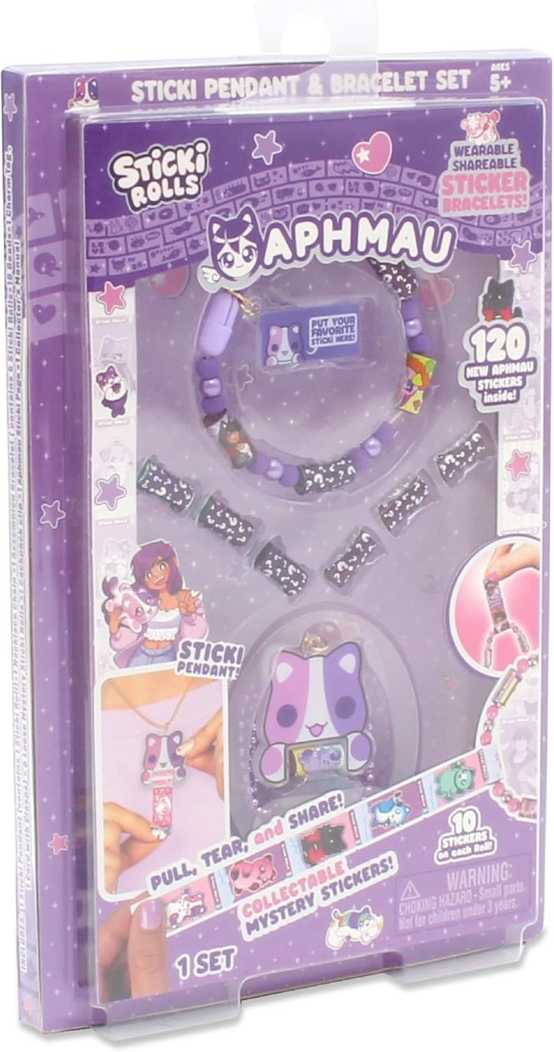 Sticki Rolls X Aphmau Pendant & Bracelet Set image number 5