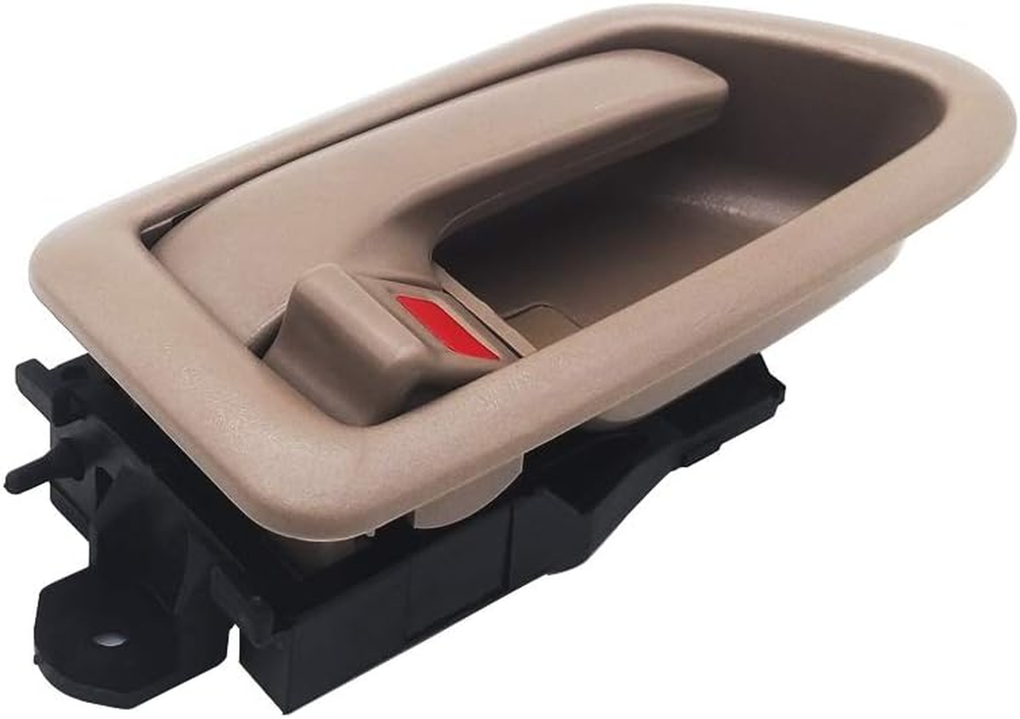 BOPART inside Interior Door Handle for 97-01 Toyota Camry, 1997 1998 1999 2000 2001 Camry Front Rear Driver & Passenger Side Inner Door Handle Automotive Replacement Parts (Beige/Tan) image number 5