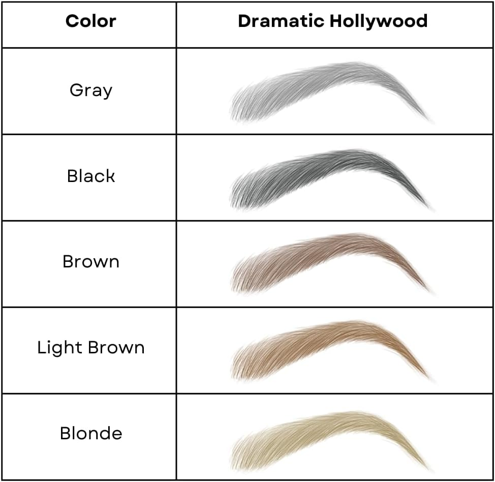 Bliss and beyond USA | Microblading & Shading Tattoo | a Combination of Hair Stoke and Powdered Brows | Non-Toxic | Vegan Friendly (Dramatic Hollywood, Brown) image number 5