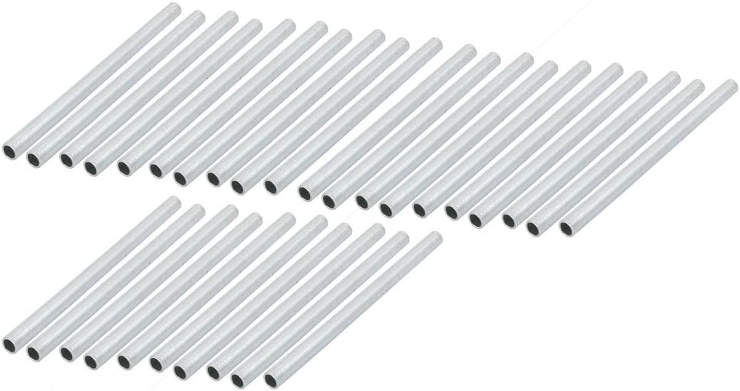 Aexit 30Pcs (Lighting Fixtures and Controls) M10 Full Threaded Lamp Nipple Straight Pass-Through Pipe Connector (81Ry378Qf583) 155Mm Length image number 2