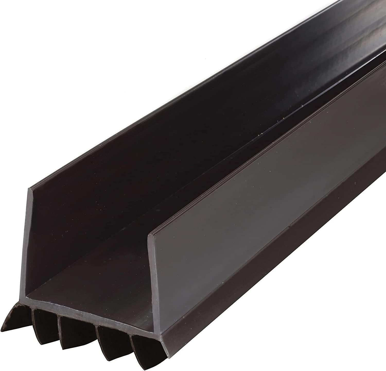 M-D Building Products 43337 36 In. Brown Vinyl Cinch&reg; U-Shape Slide-On under Door Seal image number 4
