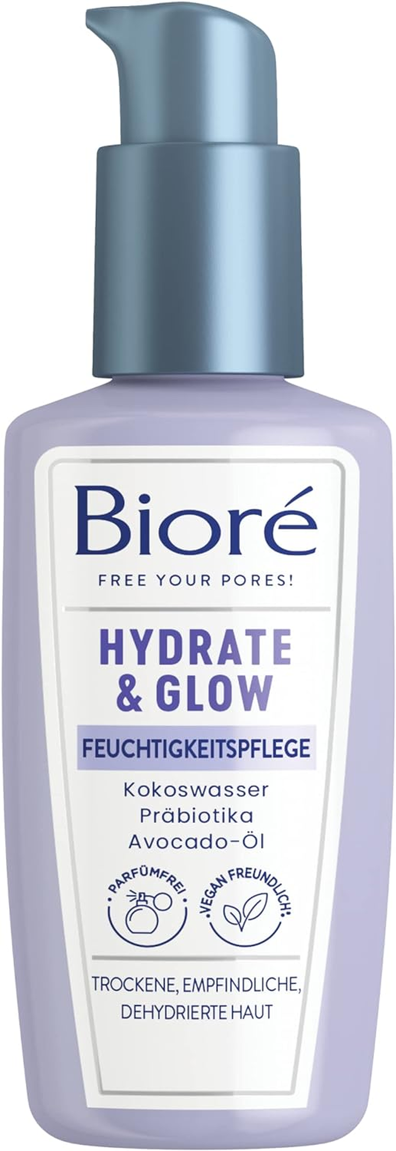 Bior&eacute; Hydrate and Glow - Moisturiser - Content: 100 Ml - Skin Type: Dry, Sensitive, Dehydrated - with Coconut Water, Prebiotics and Avocado Oil image number 1