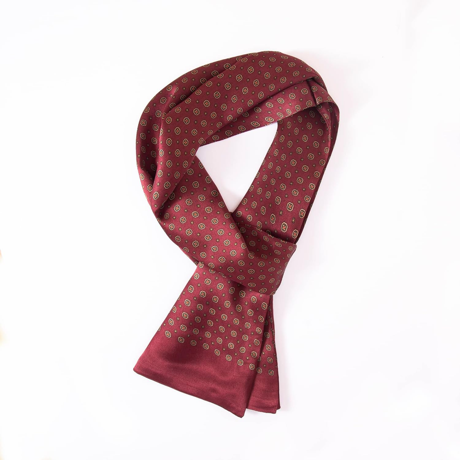 ASASILK Fashion Men Scarf,Luxurious Scarf for Men,Long Neck Scarf,Gift,11''X67'',Mulberry Silk Scarf for Men - Black And White image number 5