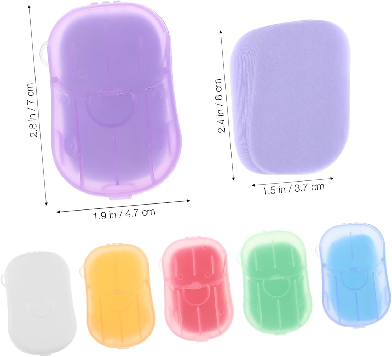 NAMOARLY 120Sheets Portable Soap Paper Travel Toiletries Soap Outdoor Accessory image number 4