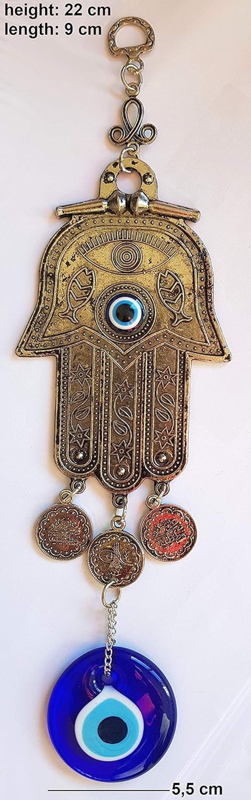 MYSTIC JEWELS - Hamsa, Hand of Fatima Amulet for Blessing the Home, Positive Energy, Luck, and Success image number 2