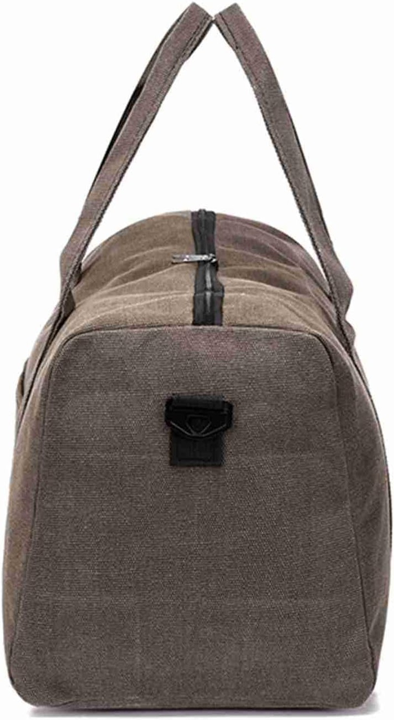 Duffel Bag for Travel, Travel Bags for Women, Travel Toiletry Bag with Carrying Handles, Large Capacity Canvas Travel Bag, Can Hold a Computer, Khaki, S image number 5