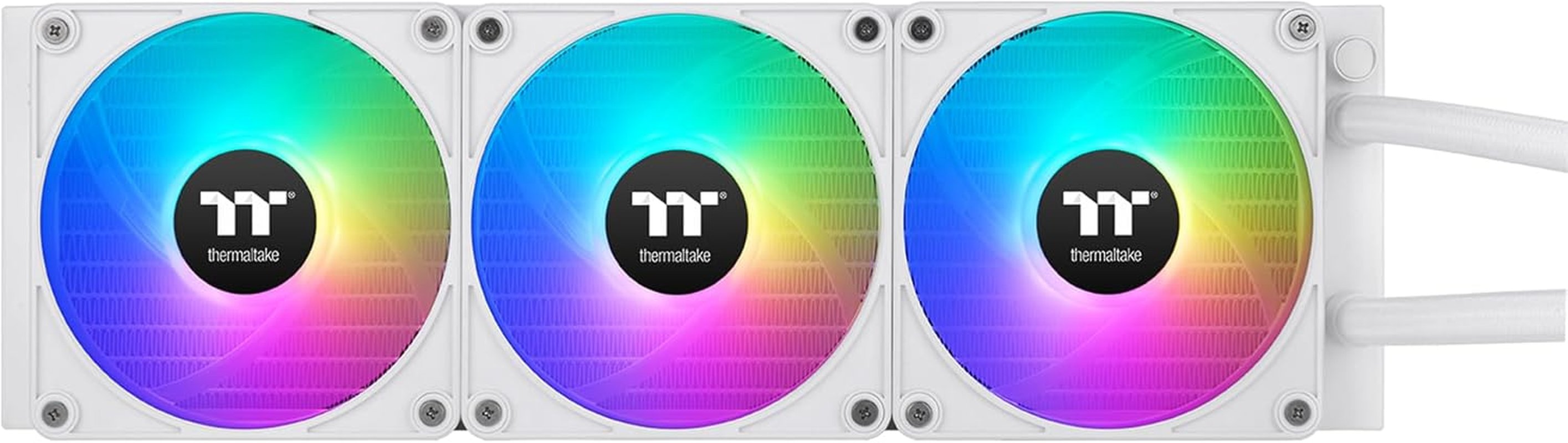 Thermaltake TH420 V2 Ultra EX ARGB Magnetic Connect with 2.1" LCD Display AIO Liquid CPU Cooler Snow Edition, CL-W428-PL14SW-A