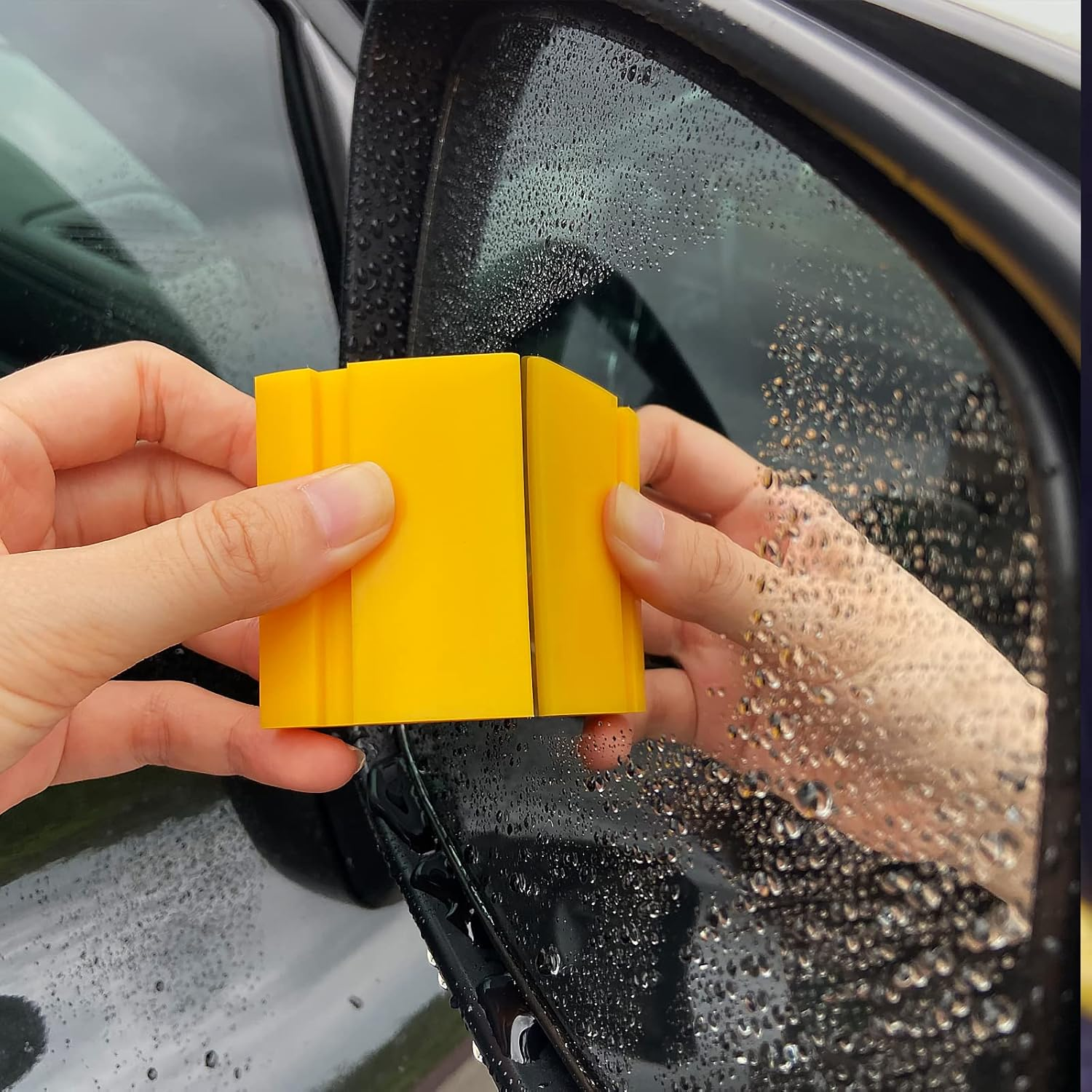 Umaki 3Piece Small Silicone Squeegee Window Tint PPF Squeegee for Decal Vinyl Wrapping, Car Film Application, Window, Mirrors, 2.4In Length image number 1