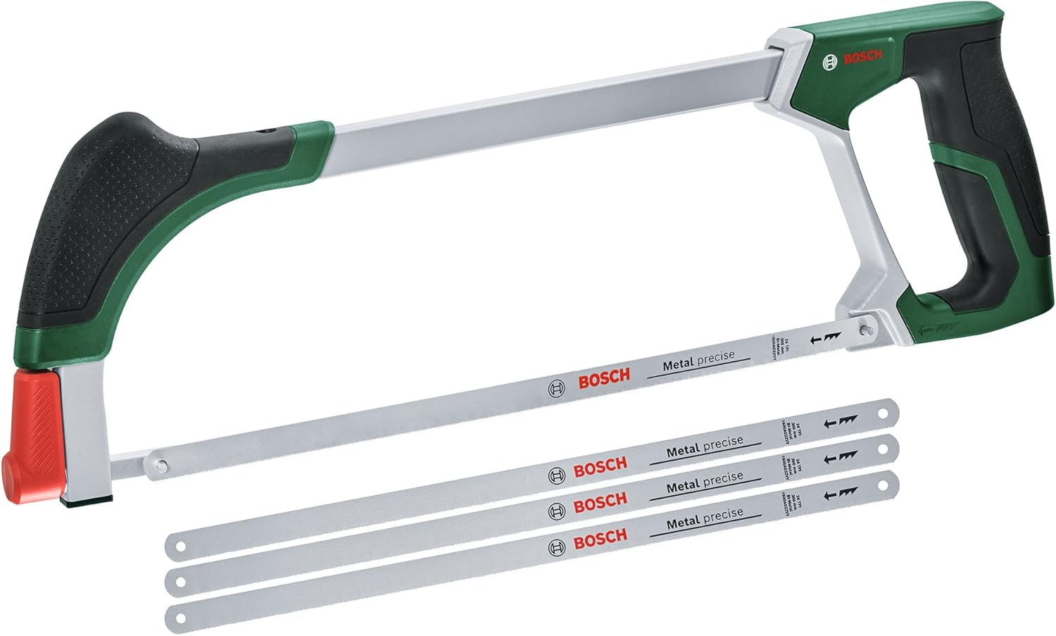 Bosch Hacksaw 150Mm (Mini Hacksaw with Durable Bi-Metal Saw Blade for Precise Cuts in Metal, Plastic and Soft Wood; 24 TPI; Easy Blade Change; Ergonomic Softgrip) image number 2