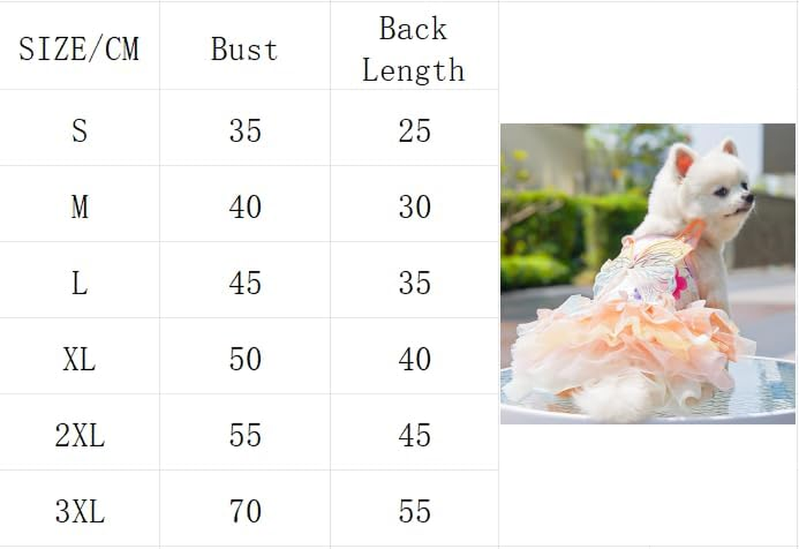 Dress for Cats, Dog Gradient Mesh Dress,Rainbow Butterfly Dress for Small Dog (Colorful, L) image number 6