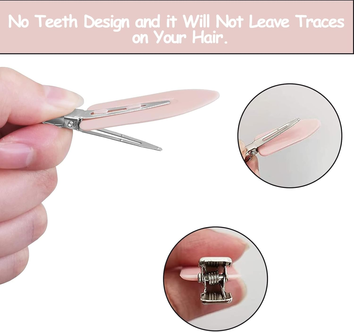 RTRTGS Pack of 48 Seamless Hair Clips, Hair Pin Curl Clips, No Bending, Hair Clips, No Kinks, No Kinks, for Hairstyles, Makeup, Styling Clips for Hairdressing Salon image number 3