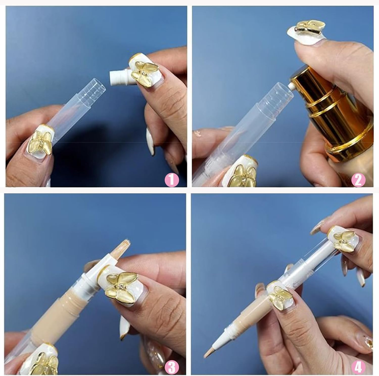 Zhooooonglf Transparent Twist Pens Empty with Brush 6Pcs 5Ml Cuticle Oil Bottles,Cuticle Oil Pen Nail Oil Pen Brush Cosmetic Lip Gloss Container Applicators