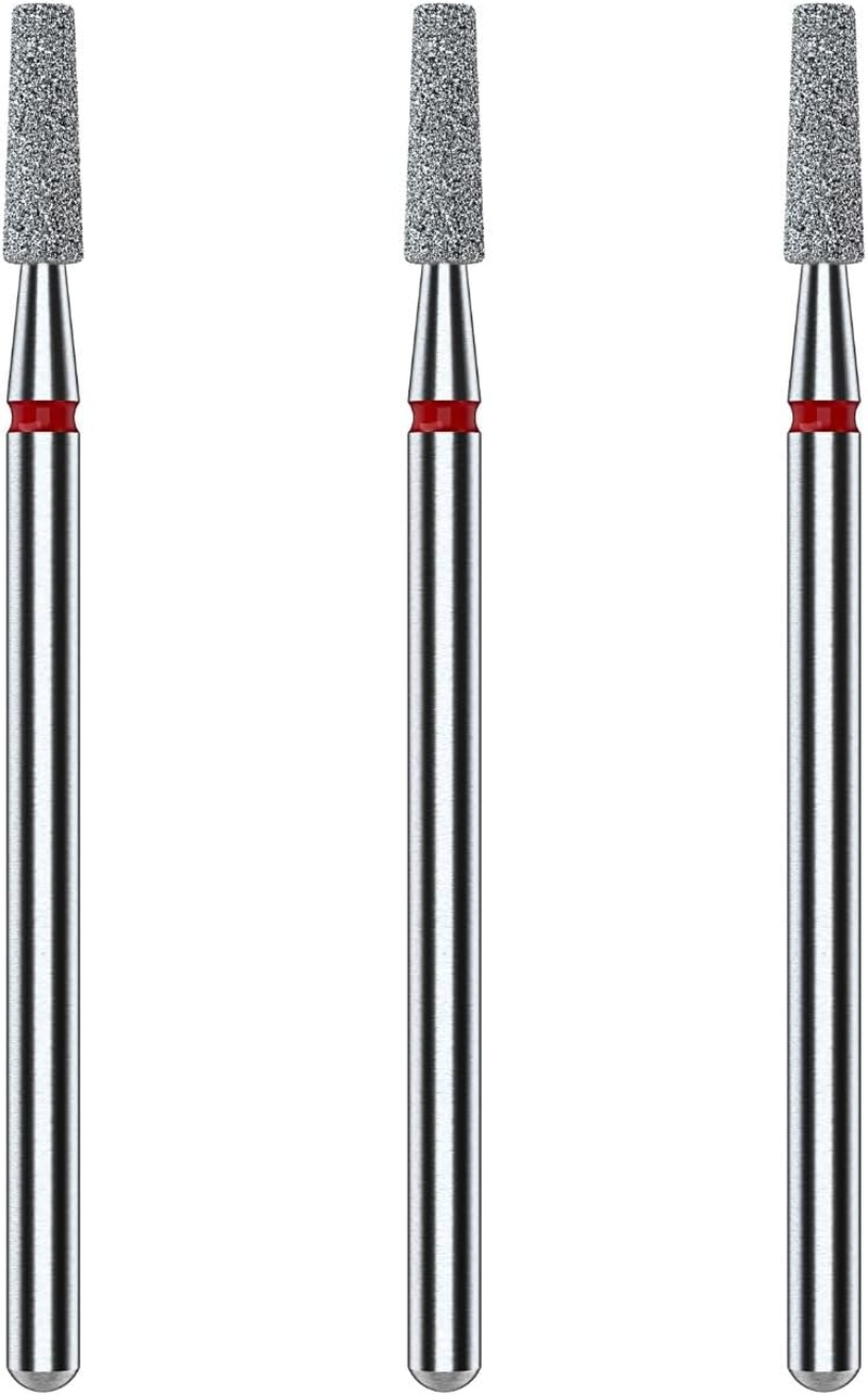 STALEKS PRO Set of 3 Diamond Nail Drill Bits 8X2.5Mm Taper Shape (Fine Grit) image number 4