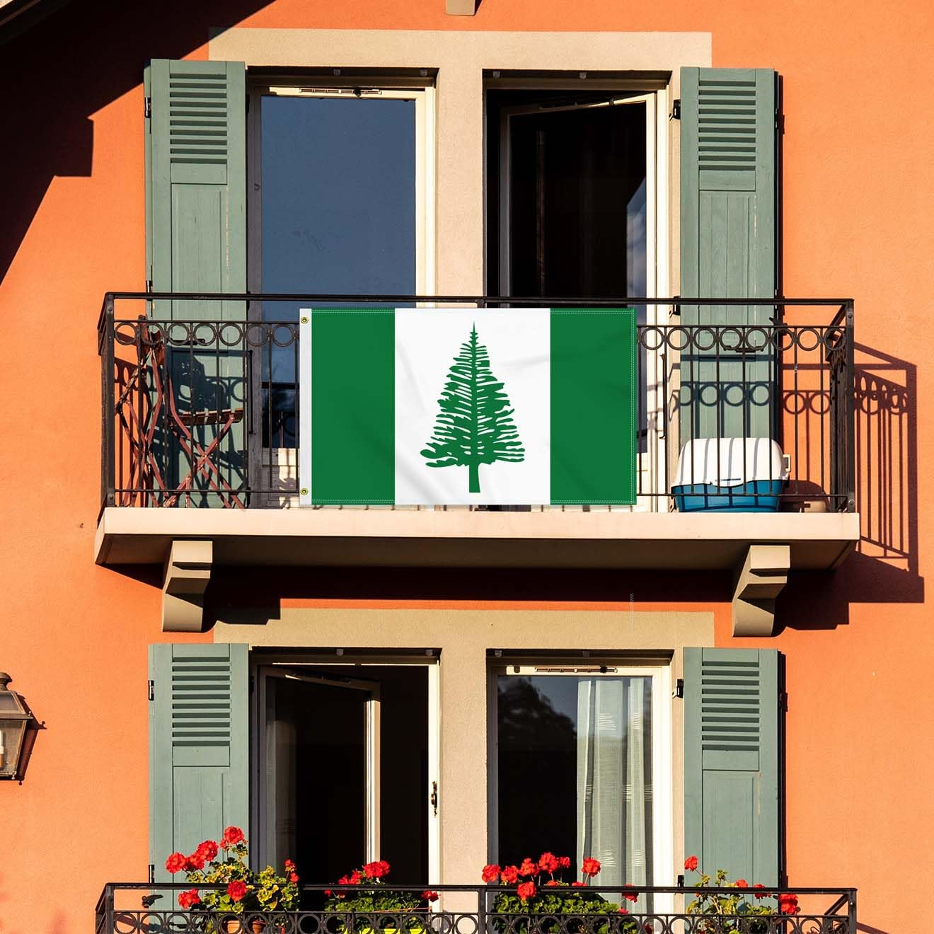 3&times;5 FT Large Norfolk Island Flag, 90&times;150 CM Big 100D Norfolk Island Outdoor Banner,Tiny Doube Side Printing Decor for Patio Garden with Brass Gromment image number 1