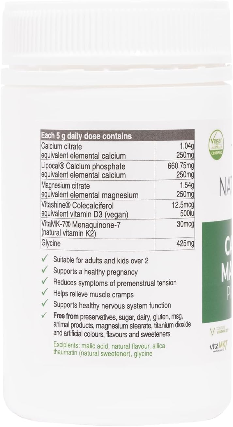Naturobest Calcium & Magnesium plus K2 & D3 Powder 150 G image number 4