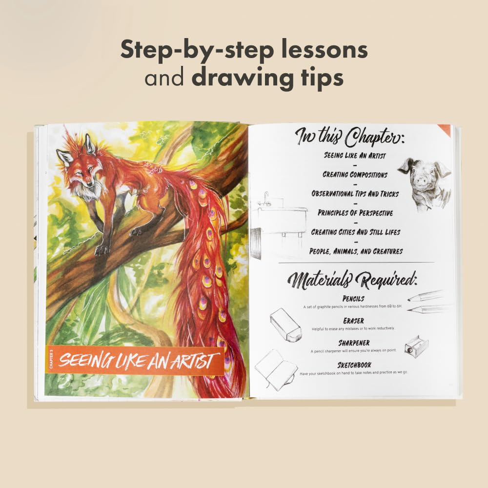 The Artist'S Drawing Book: Learn How to Draw, Sketch, Shade, and More with Easy Lessons and Practice Pages image number 5