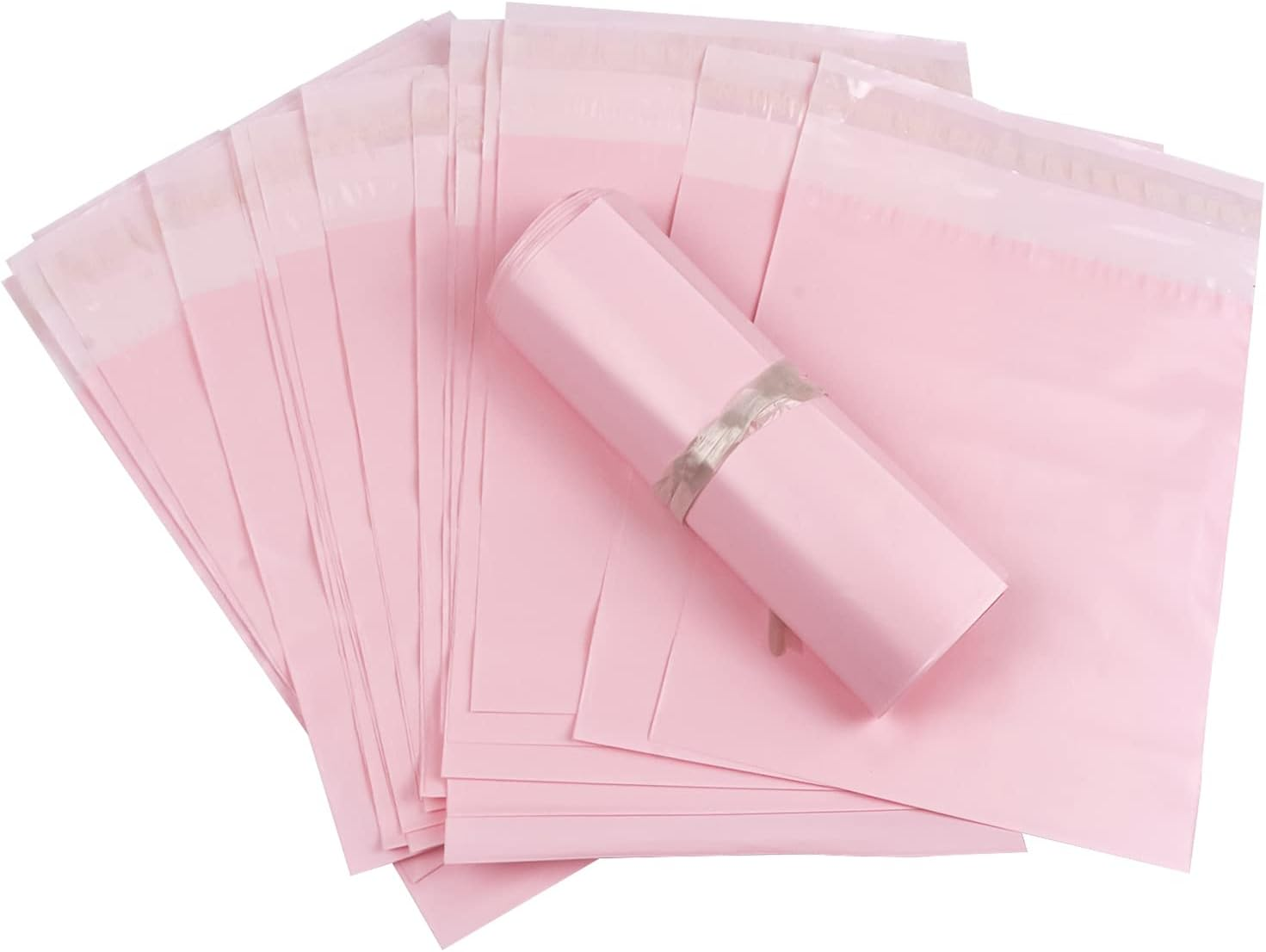 Personal Disposal Bags, Set of 100 Sanitary Napkin Disposal Bags, Hide Personal Items, Self Sealing Bag to Seal Smell, Beautiful Light Pink Color, Suitable for Sanitary Napkin Tampons (Light Pink)