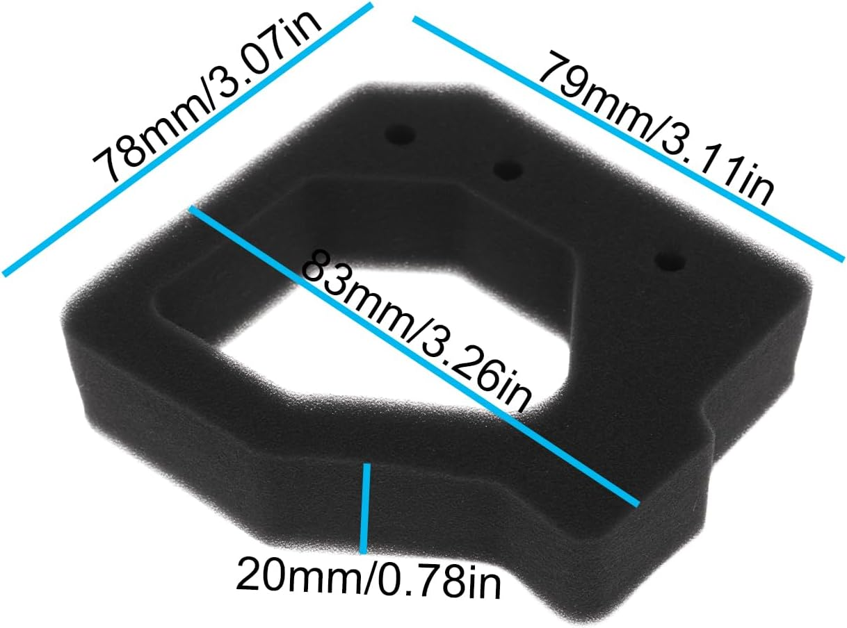 Create Idea 2Pcs Engine Air Filter Replacement 17211-Z0H-800 Compatible with Honda FG110 Tiller GX25 Engine image number 3