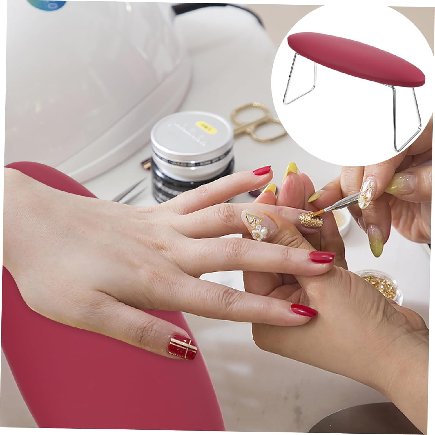 NOLITOY Soft Comfortable Manicure Hand Pillow Nail Art Accessory Arm Rest Cushion image number 2