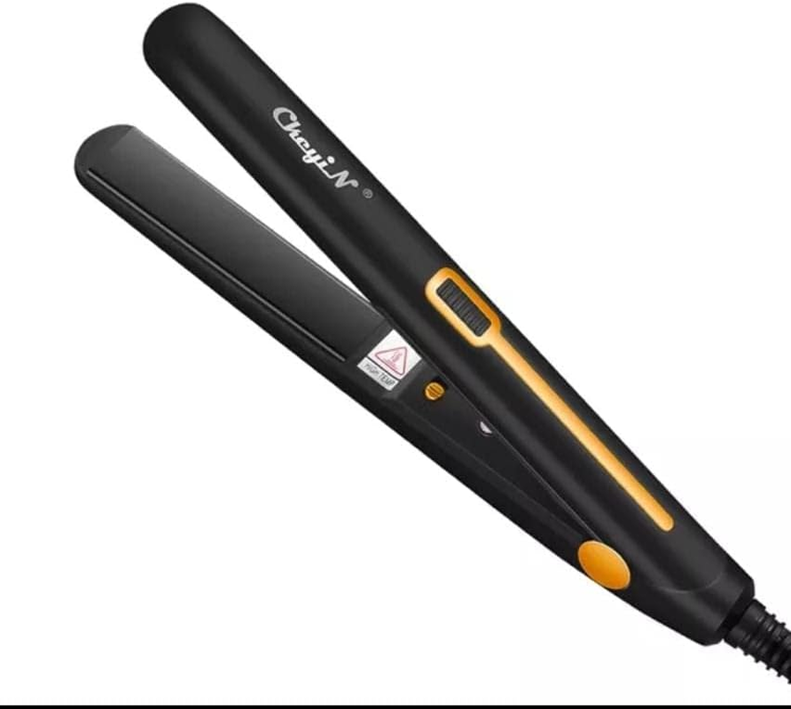 Mini Hair Straightener 2 in One Portable Hair Curler Flat Iron (Greenish Blue)