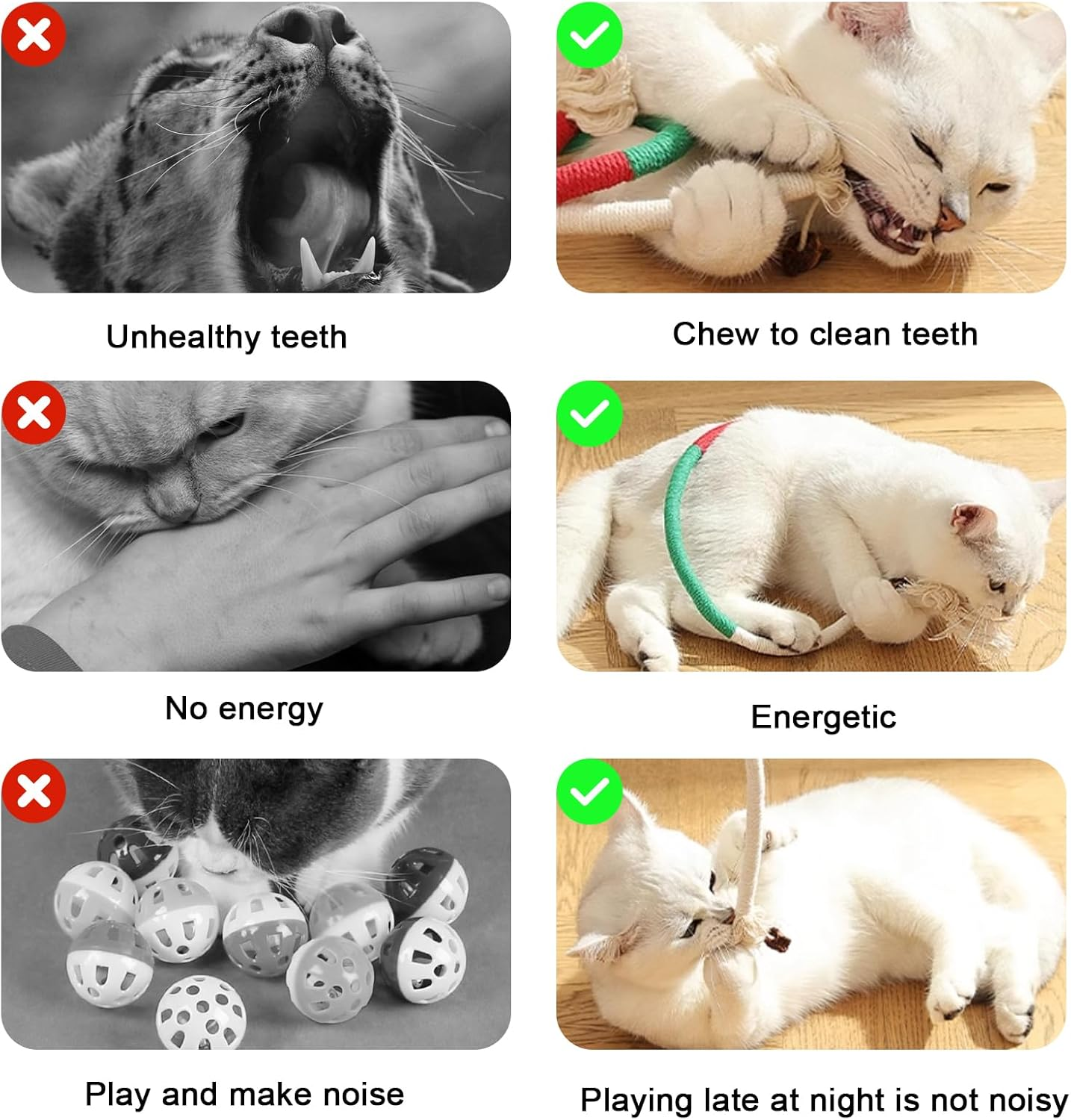 Pack of 6 Catnip Toy Teething Rope, 70 Cm / 20 Cm Cat Toy Teething Rope, Catnip Sticks, Interactive Teething Rope for Cats Chew Sticks, Cat Toy for Dental Care, Cats, Stress Relief image number 1