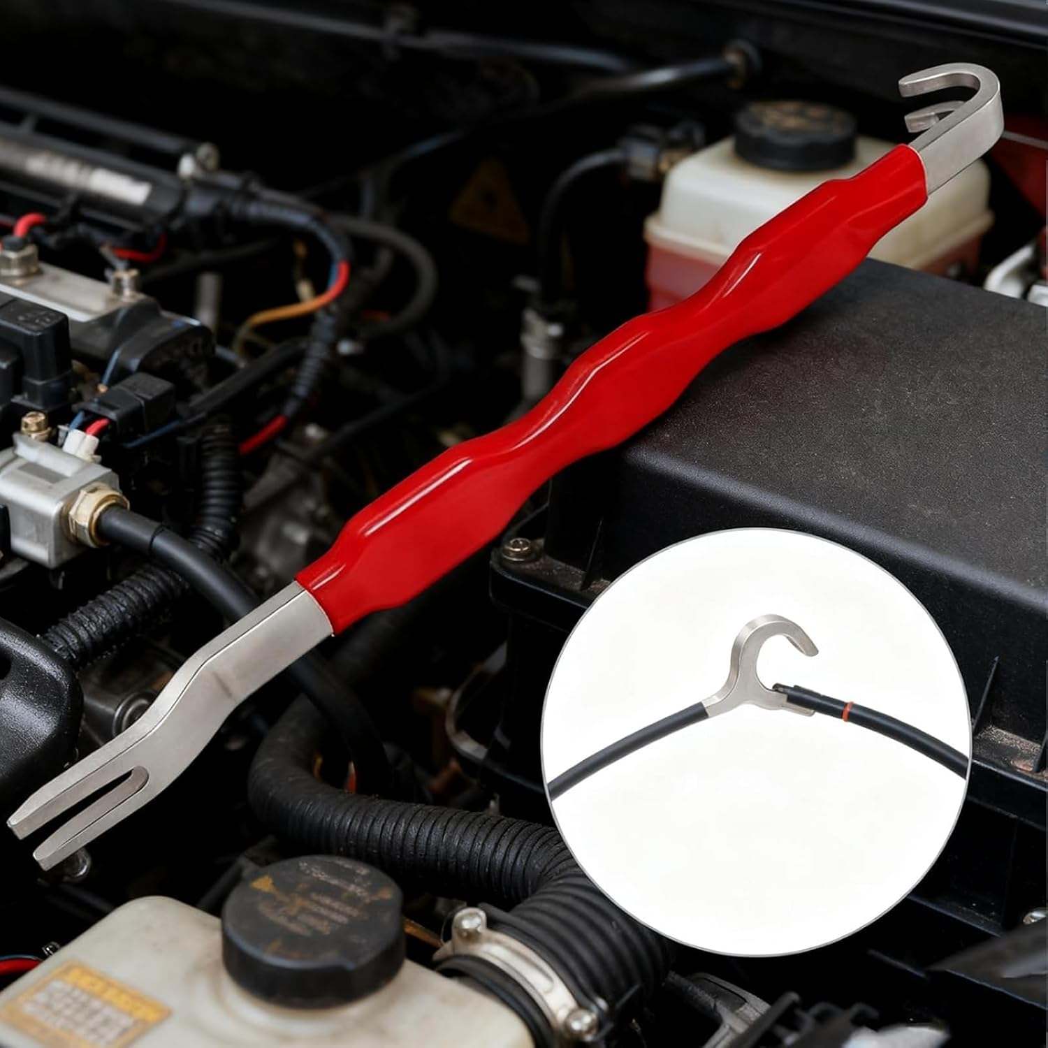 Electrical Disconnect Pliers Connector Separator, Universal Multi Electrical Plier Wire Quick Disconnect, Hose Clamp Pliers Connector Removal Tool for Car, Truck Wiring Harness Repair image number 2