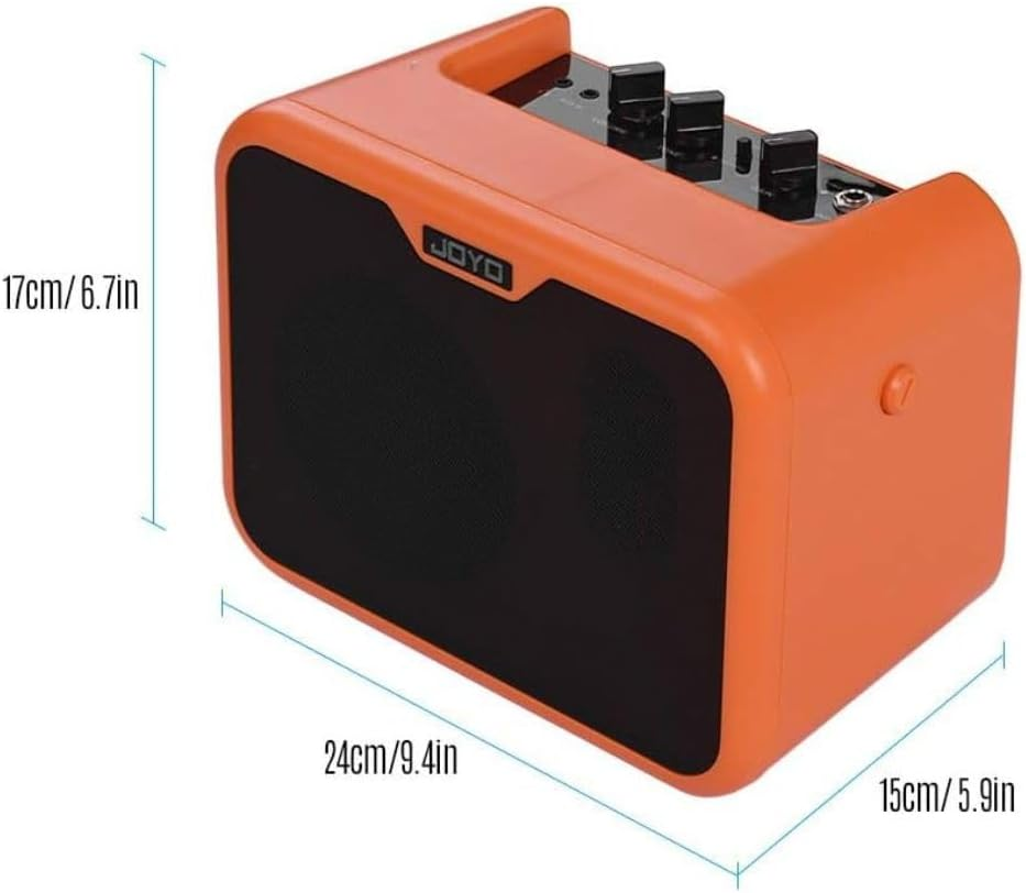 JOYO MA-10A Mini Portable Acoustic Guitar Amplifier Speaker Switchable Normal/Bright Dual Channel 10W Amp, Orange image number 1