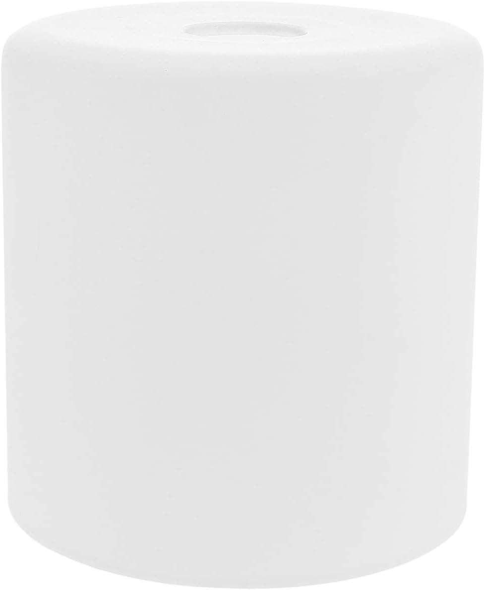 UKCOCO Cylinder Glass Lampshade Frosted Milky White E27 Replacement for Pendant Floor Table Lamps Shatter-Resistant Home Dining Decor 6 Inch image number 2
