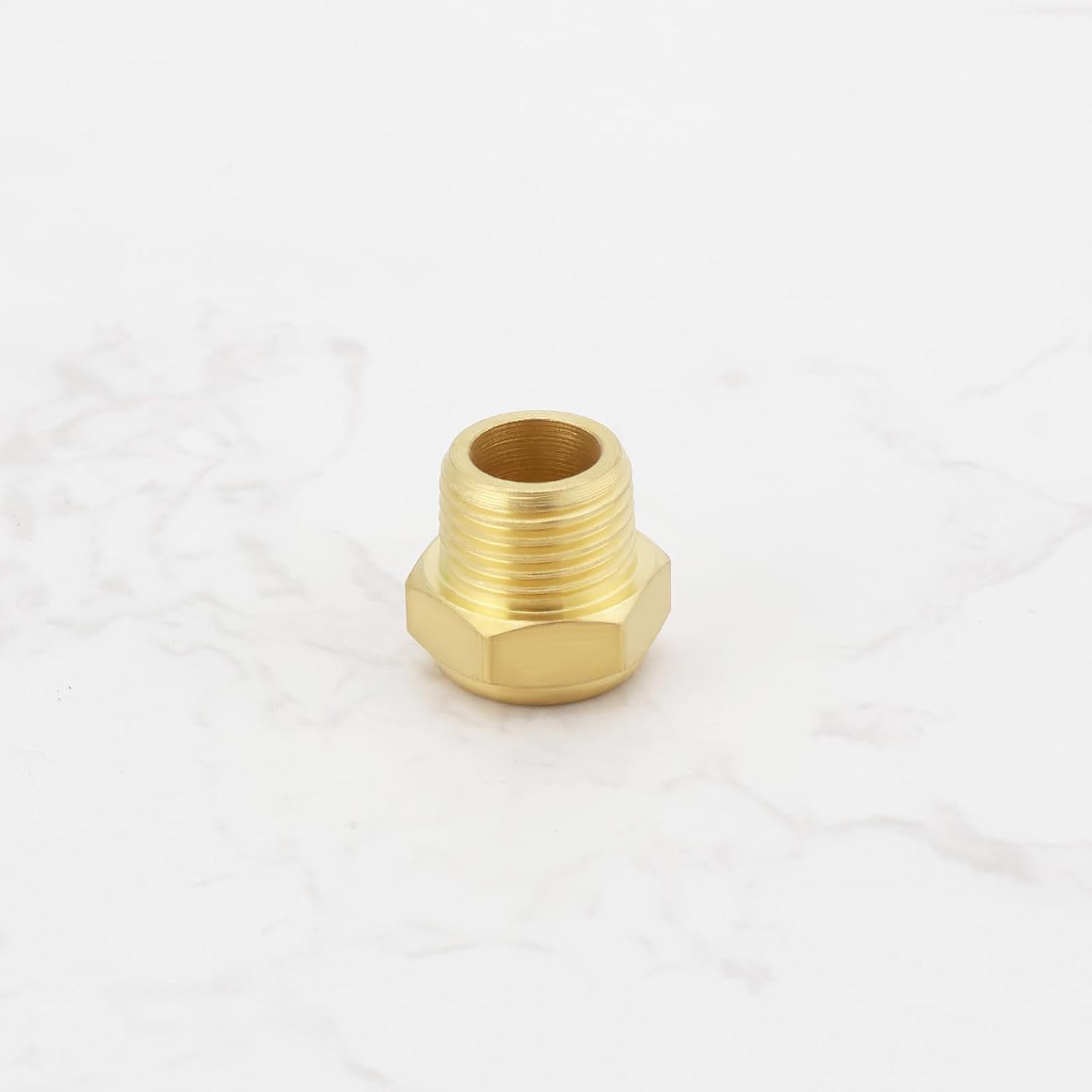 SG Store 4Pcs 1/8 Inch NPT Threaded Brass Pneumatic Muffler Connector Brass Pneumatic Silencer Muffler for Cylinders Valves Crank Case Gear Boxes Oil Tanks image number 4
