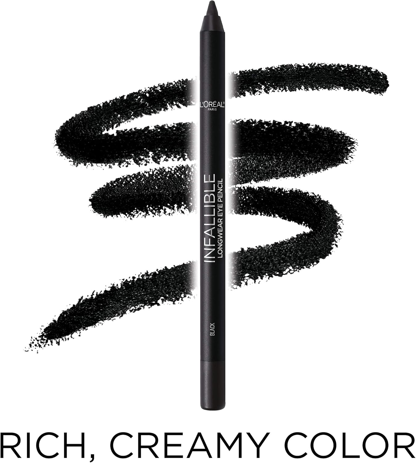 L'Oreal Paris Makeup Infallible Pro-Last Pencil Eyeliner, Waterproof and Smudge-Resistant, Glides on Easily to Create Any Look, Grey, 0.042 Oz. image number 3