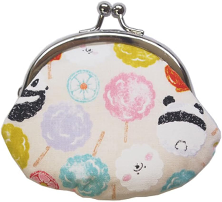 Keisuu Coin Purse Cotton Pouch, Made in Japan, 3.3 X 3.7 Inches (8.5 X 9.5 Cm), 2.6 Inches (2.6 Cm)