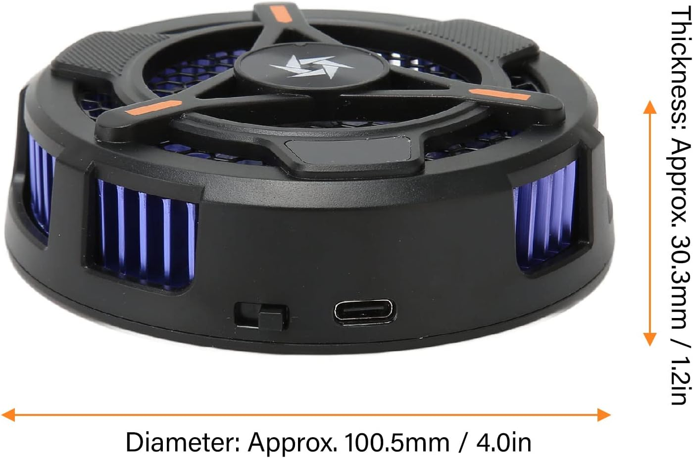 Magnetic Tablet Cooler, Cell Phone Cooler Phone Cooling Fan with Adjustable Two Levels, Portable Cell Phone Radiator Tablet Cooling Fan for Gaming image number 6