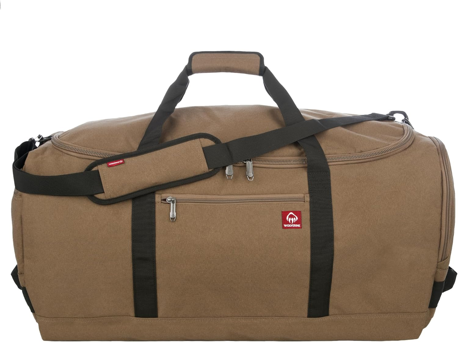 WOLVERINE 30" Duffel with Boot Made from High-Density Canvas, 112L Capacity Main Compartment - Chestnut image number 3