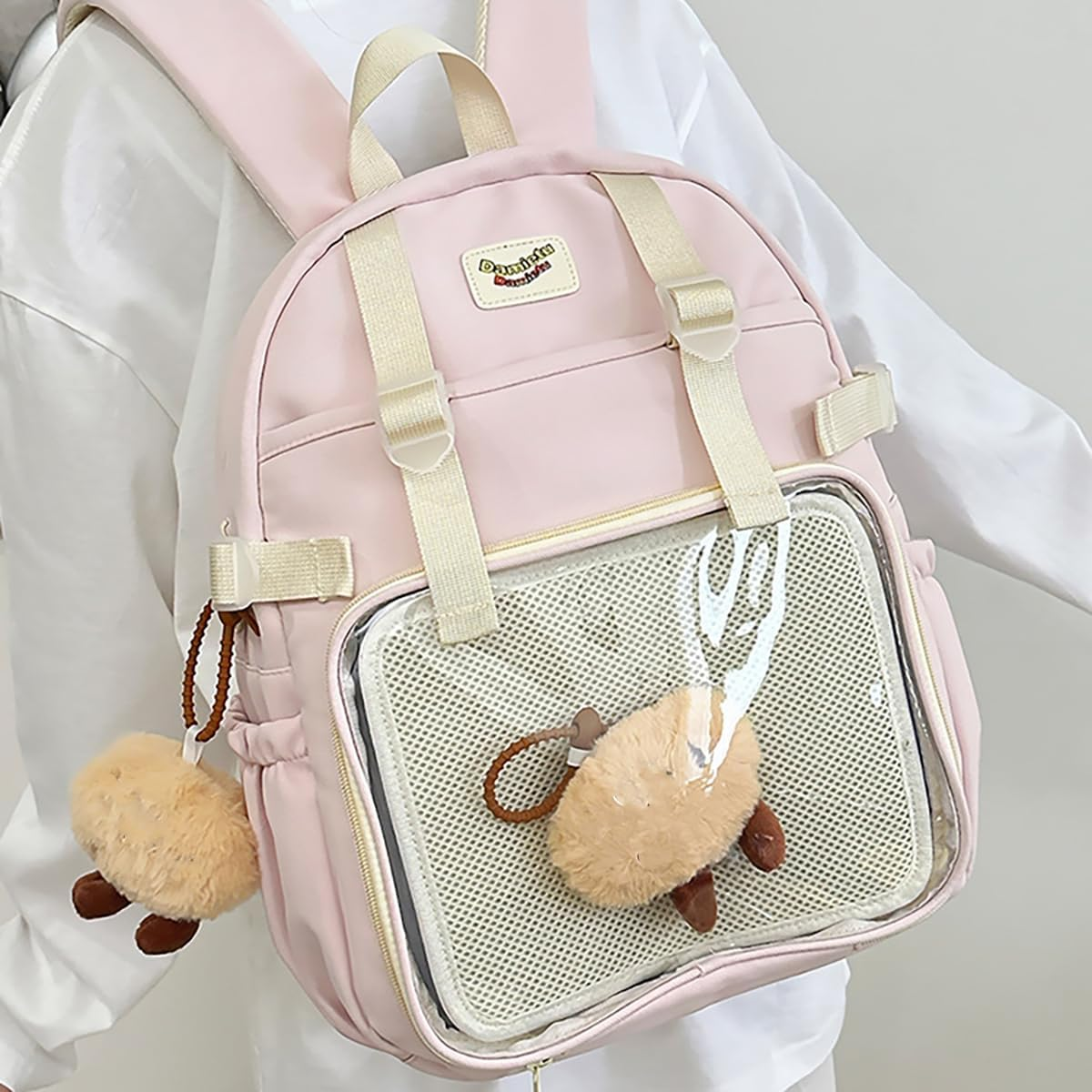 School Backpack for Kids Cute Ita Bag with Pin Display Insert Bookbag for Girls image number 3