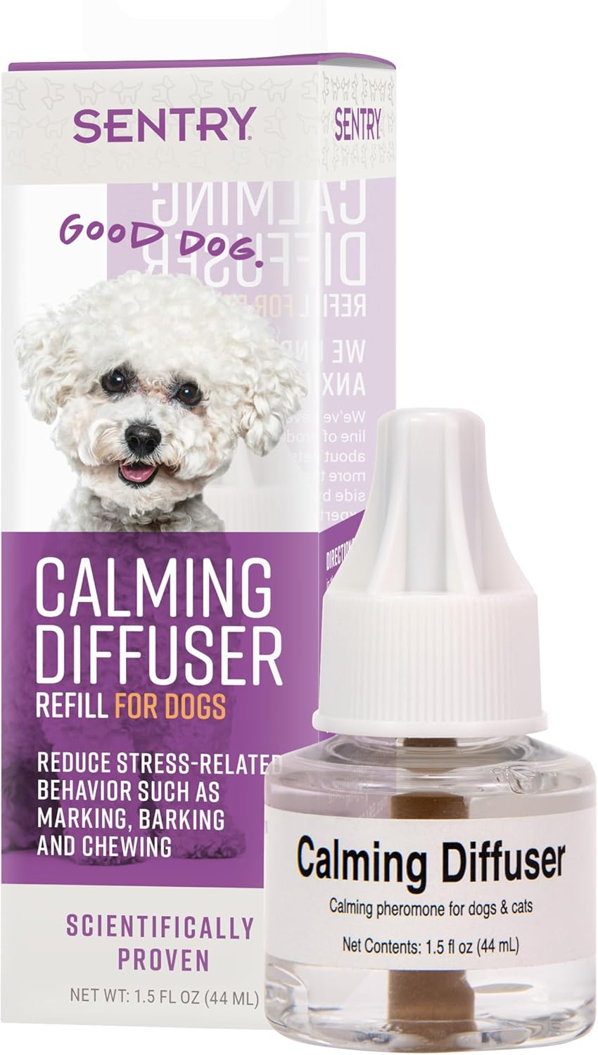 Sentry Calming Diffuser Refill for Dogs, Reduces Barking, Chewing, Anxiousness, and Other Stress-Induced Behaviors, 30-Day Release image number 6